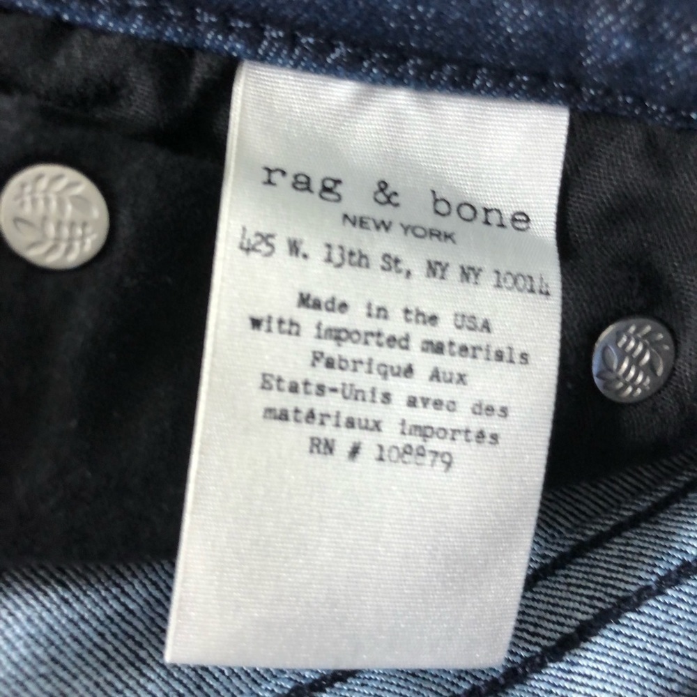 Rag and Bone Skinny Indigo Size 27 - Picture 8 of 14